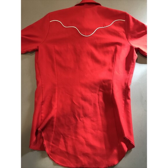 Original Vintage clothing, Western Red Metal Button men's shirt L/XL - Picture 11 of 12